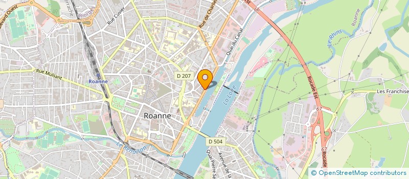 localisation de l'entreprise LE CAMELEON à ROANNE