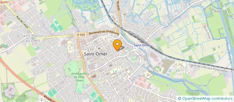 localisation de l'entreprise LE CAMELEON  SAINT-OMER