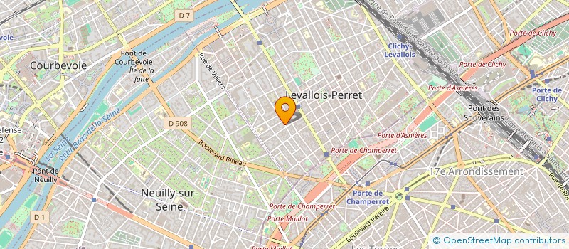 localisation de l'entreprise LE CAMELEON à LEVALLOIS-PERRET