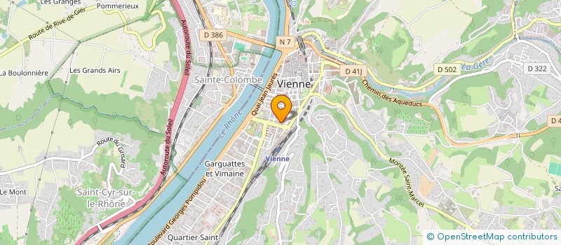 localisation de l'entreprise LE CAMELIA à VIENNE