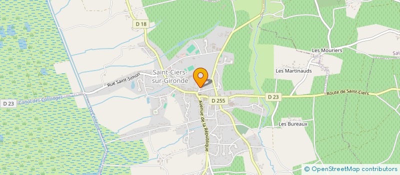 localisation de l'entreprise LE CAMELIA BLANC IMMOBILIER  SAINT-CIERS-SUR-GIRONDE