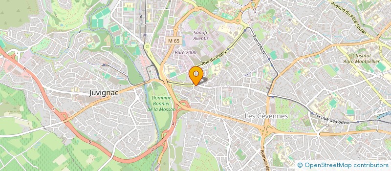 localisation de l'entreprise LE CAMILIA à MONTPELLIER