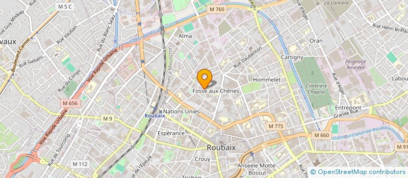 localisation de l'entreprise LE CAMION à ROUBAIX