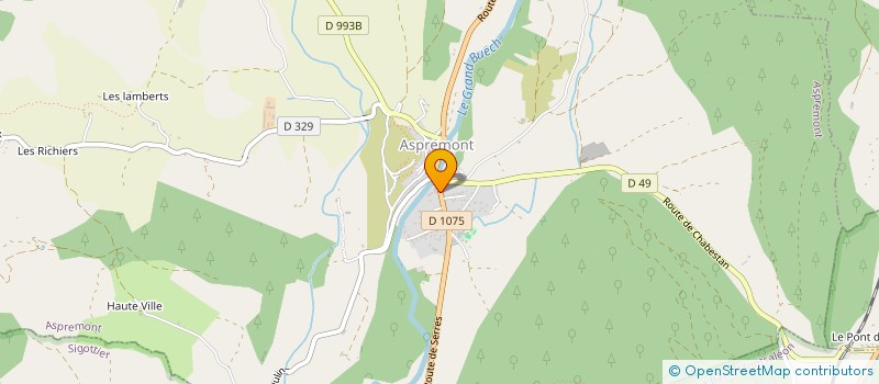 localisation de l'entreprise LE CAMION DE NANO à ASPREMONT