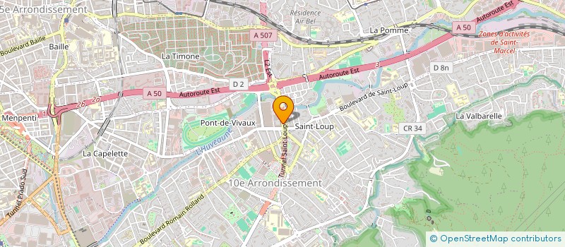 localisation de l'entreprise LE CAMION DES FRANGINS à MARSEILLE