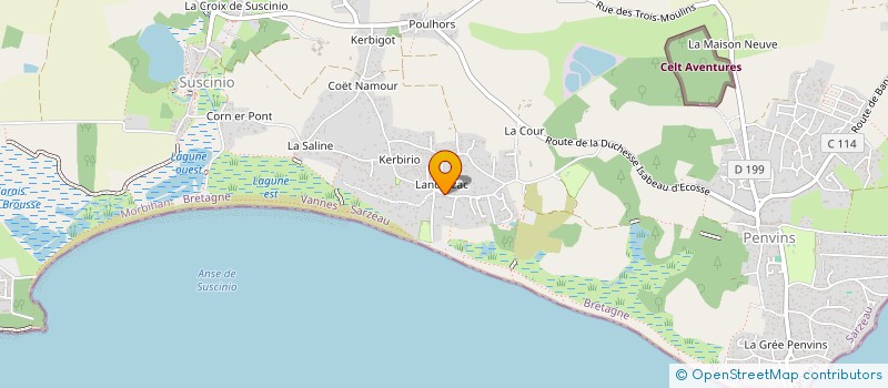 localisation de l'entreprise LE CAMION GOURMAND  SAINT-ARMEL