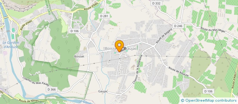 localisation de l'entreprise LE CAMISARD  BOISSET-ET-GAUJAC