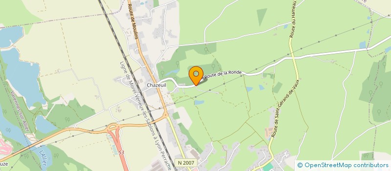 localisation de l'entreprise LE CAMP DE SAINT LOUP  SAINT-LOUP