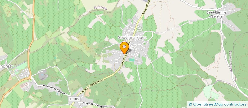 localisation de l'entreprise LE CAMP DES PRES  SOUVIGNARGUES