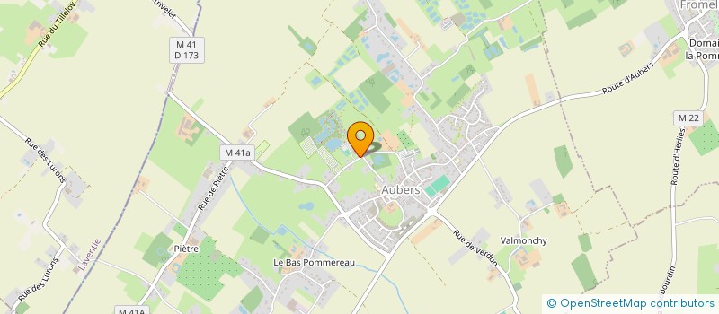 localisation de l'entreprise LE CAMP DES ROSES à AUBERS