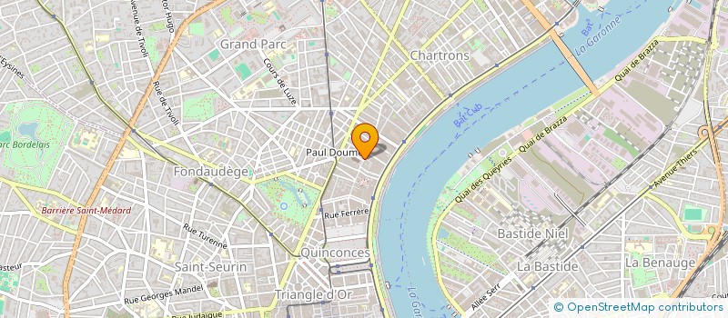localisation de l'entreprise LE CAMP DU DRAP D OR à BORDEAUX