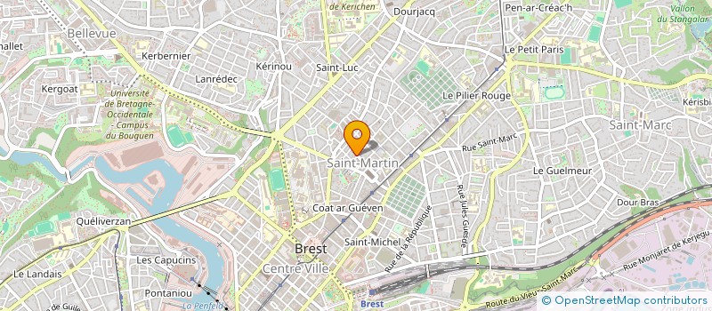 localisation de l'entreprise LE CAMPANELLA à BREST
