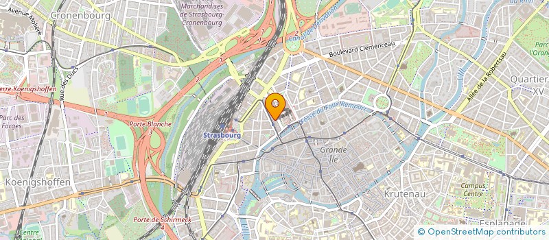localisation de l'entreprise LE CAMPHRIER à STRASBOURG