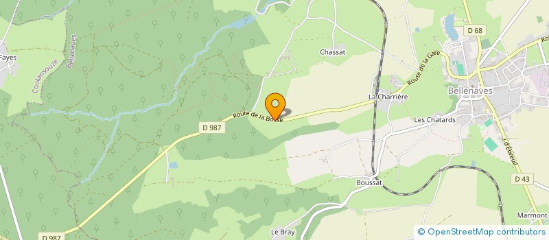 localisation de l'entreprise LE CAMPHRIER à BELLENAVES