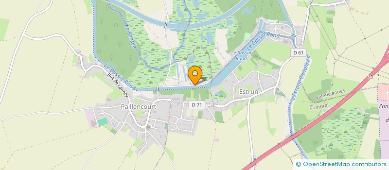 localisation de l'entreprise LE CAMPING  PAILLENCOURT