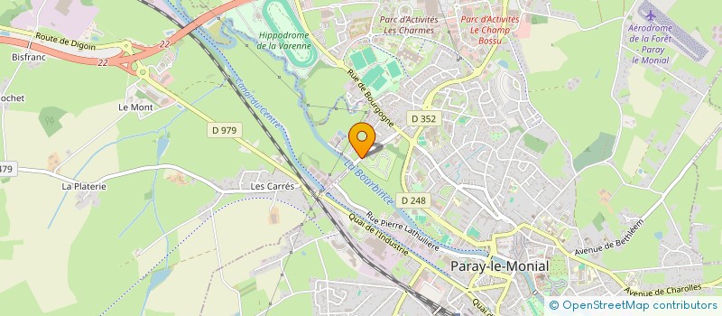 localisation de l'entreprise LE CAMPING AU BON ENDROIT  PARAY-LE-MONIAL