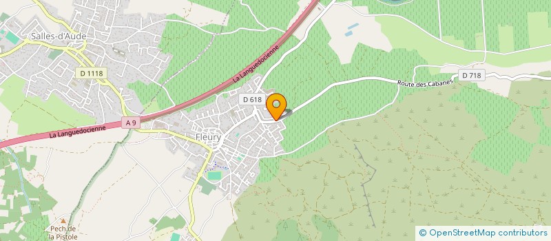 localisation de l'entreprise LE CAMPING FLEURY à FLEURY