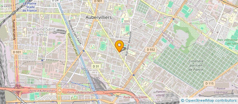 localisation de l'entreprise LE CAMPUS à AUBERVILLIERS