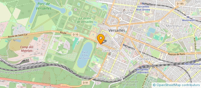 localisation de l'entreprise LE CAMTAR à VERSAILLES
