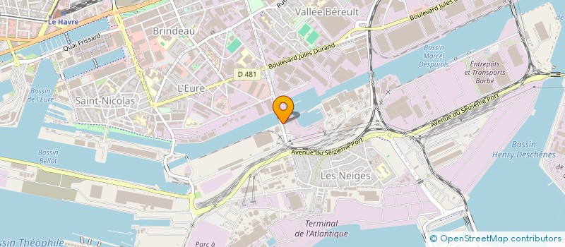 localisation de l'entreprise LE CANAL à LE HAVRE