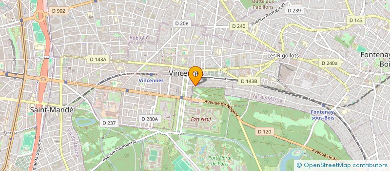 localisation de l'entreprise LE CANAL à VINCENNES