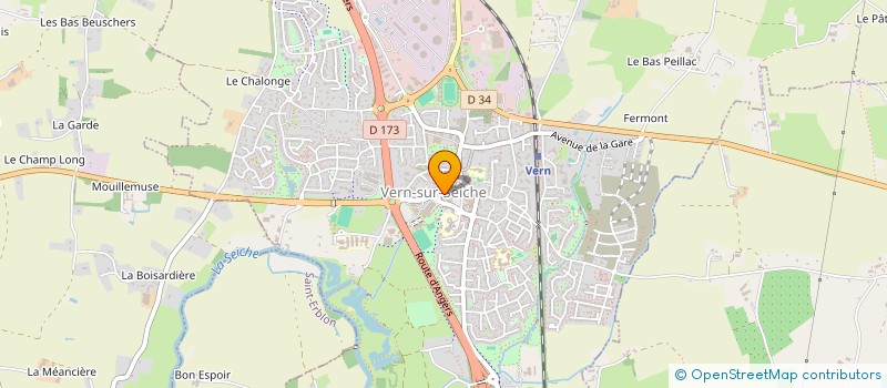 localisation de l'entreprise LE CANAP  VERN-SUR-SEICHE