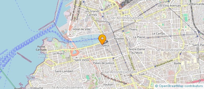 localisation de l'entreprise LE CANARD BOITEUX  MARSEILLE
