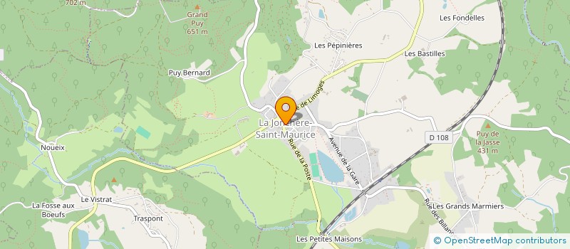 localisation de l'entreprise LE CANARD FUMEUR à LA JONCHERE-SAINT-MAURICE