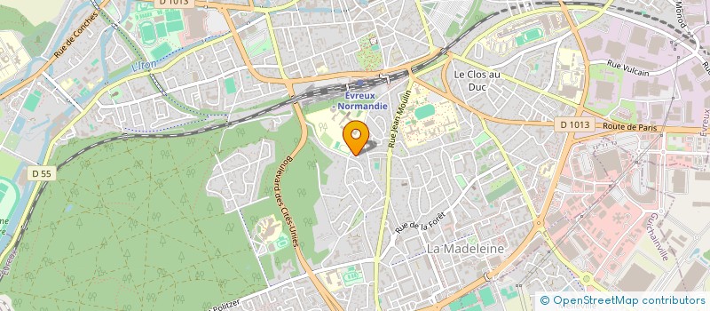 localisation de l'entreprise LE CANARD LAQUE à EVREUX