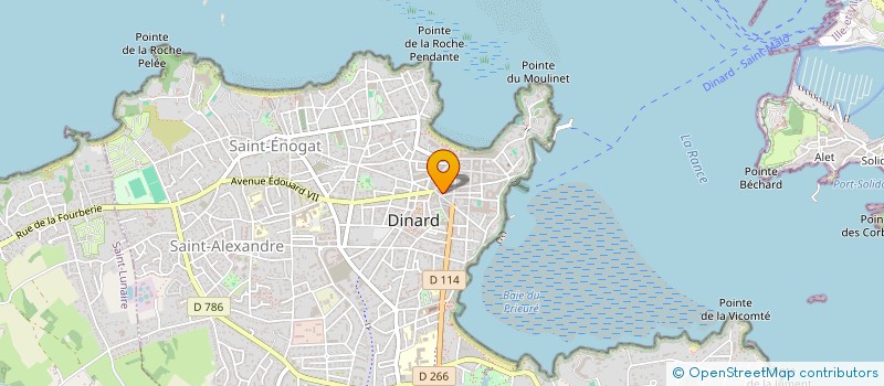 localisation de l'entreprise LE CANCAVEN à DINARD