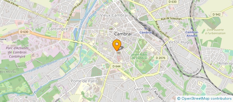 localisation de l'entreprise LE CANDY'S BAR à CAMBRAI