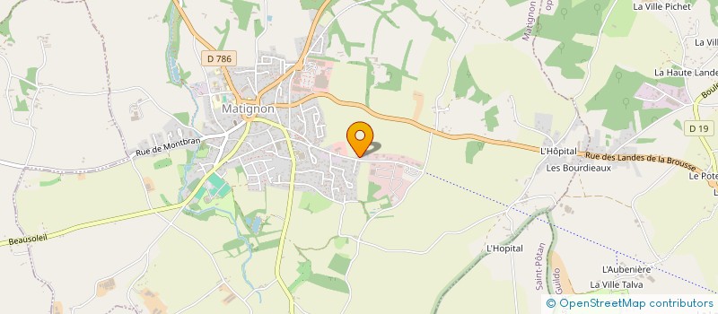 localisation de l'entreprise LE CANEVEZ  MATIGNON