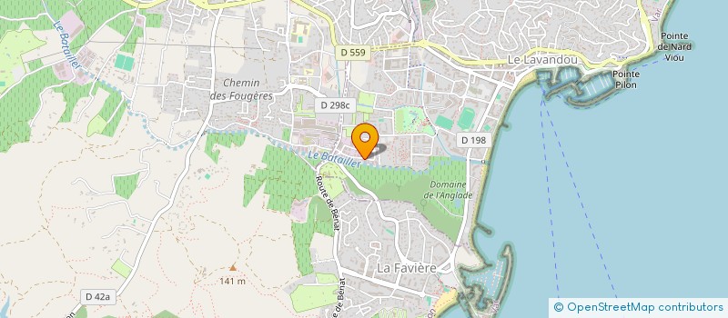localisation de l'entreprise LE CANNET CAUSSERENE à LE LAVANDOU