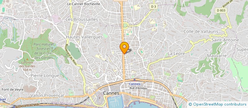 localisation de l'entreprise LE CANNET FRANKLIN à CANNES