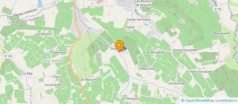 localisation de l'entreprise LE CANON  PINEUILH