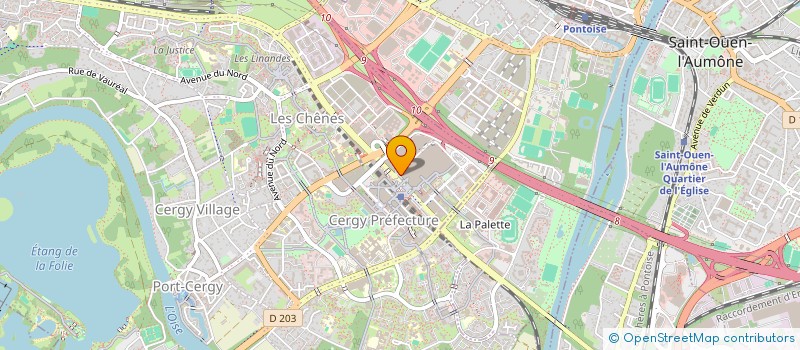 localisation de l'entreprise LE CANOPY à CERGY