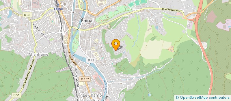 localisation de l'entreprise LE CANOTAGE à EPINAL