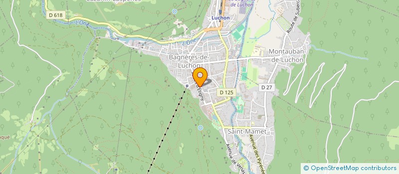 localisation de l'entreprise LE CANOTIER à BAGNERES-DE-LUCHON