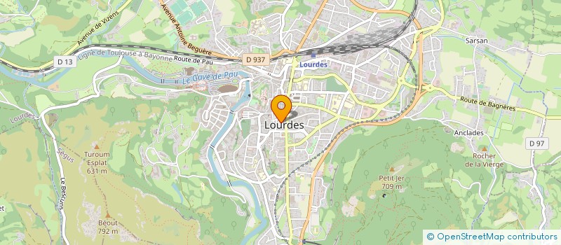 localisation de l'entreprise LE CANTE EAU SOLEIL  LOURDES