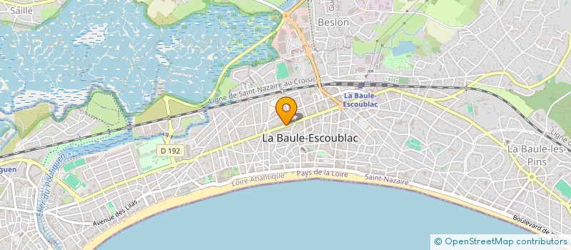 localisation de l'entreprise LE CANTER  LA BAULE-ESCOUBLAC