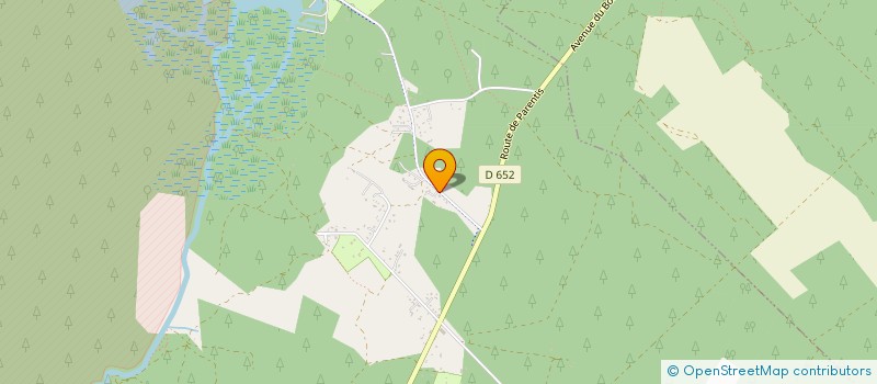 localisation de l'entreprise LE  CANTOU  SAINTE-EULALIE-EN-BORN