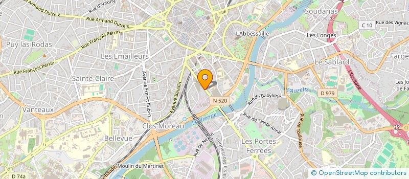 localisation de l'entreprise LE CANTOU à LIMOGES