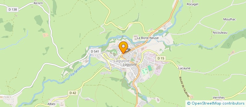 localisation de l'entreprise LE CANTOU à LAGUIOLE