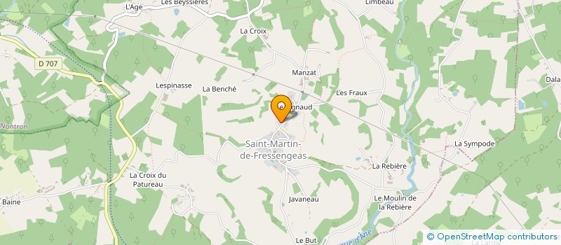 localisation de l'entreprise LE CANTOU  SAINT-MARTIN-DE-FRESSENGEAS