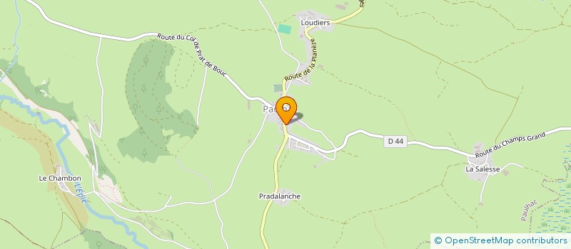 localisation de l'entreprise LE CANTOU DU COL DE PRAT DE BOUC à PAULHAC