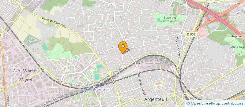 localisation de l'entreprise LE CAOUTCHOUC D ARGENTEUIL  ARGENTEUIL