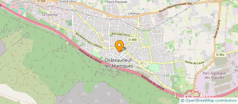 localisation de l'entreprise LE CAP 10 à CHATEAUNEUF-LES-MARTIGUES