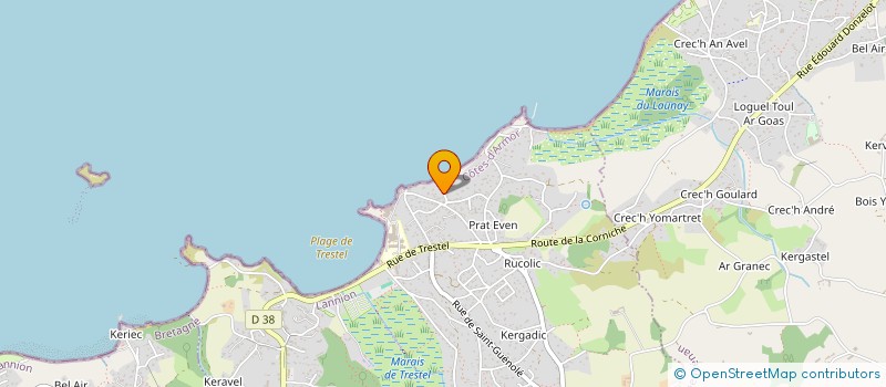 localisation de l'entreprise LE CAP à TREVOU-TREGUIGNEC