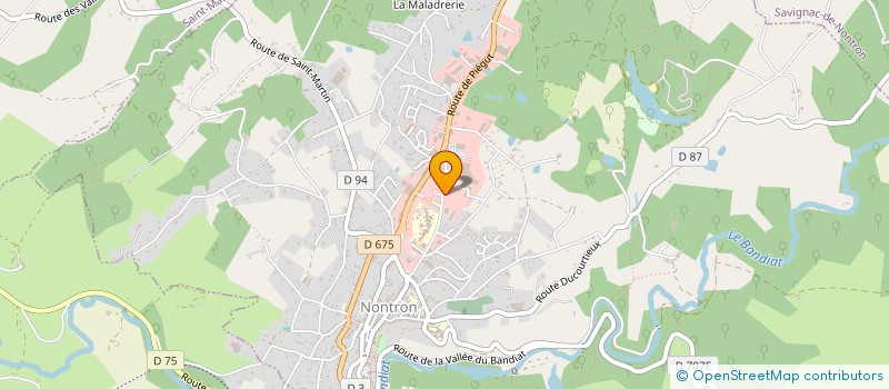 localisation de l'entreprise LE CAP  NONTRON