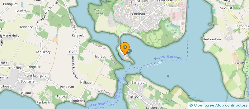 localisation de l'entreprise LE CAP à VANNES